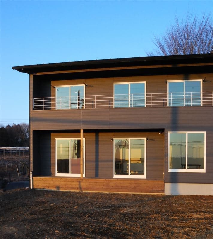 ウッディーな外観デザイン