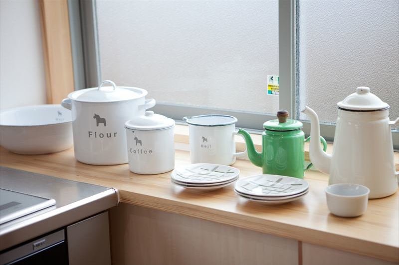 ナチュラルテイストのキッチンまわり