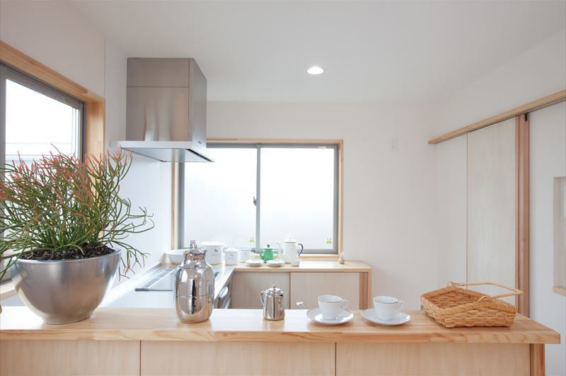 明るいキッチン